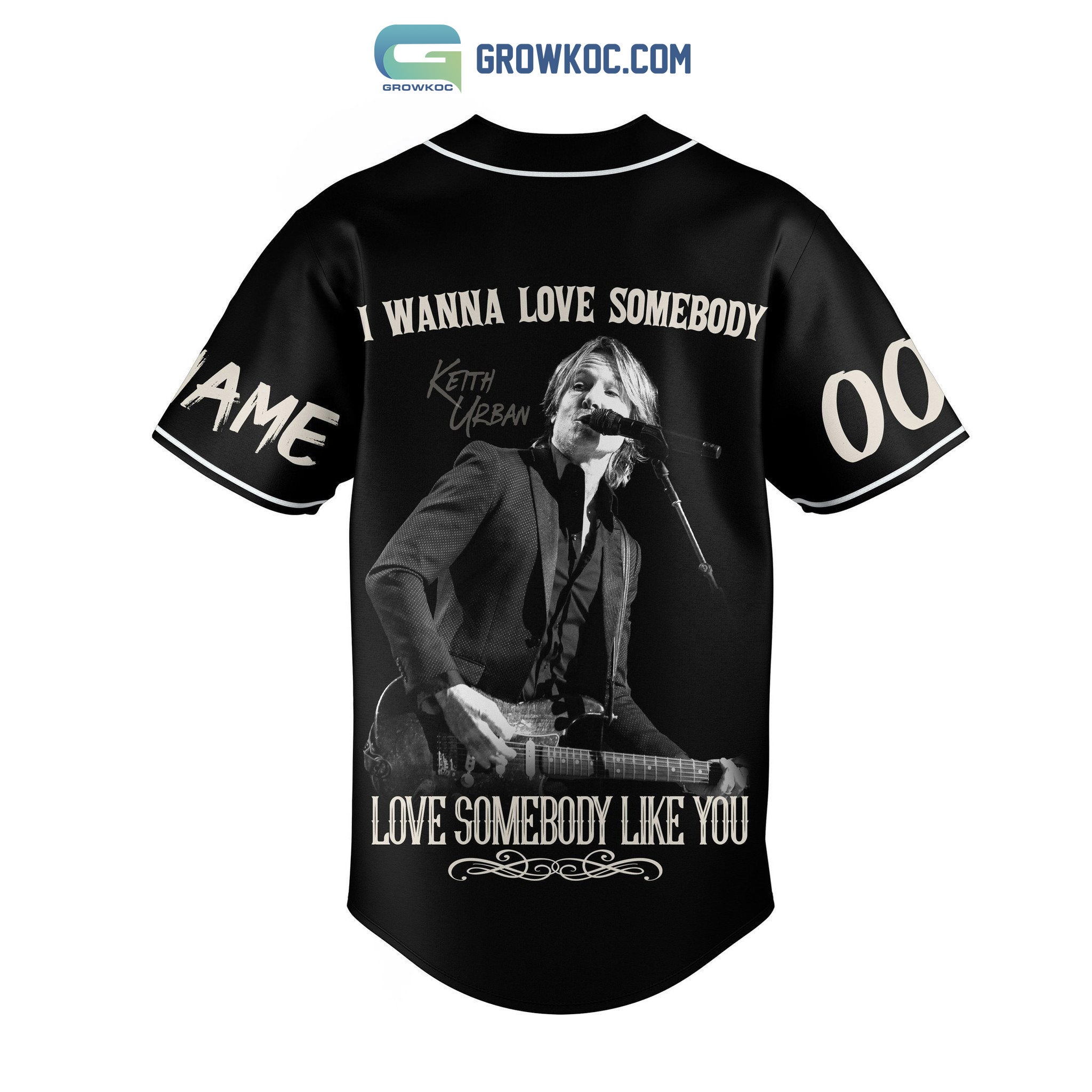 Keith Urban I Wanna Love Somebody Like You Personalized Baseball Jersey