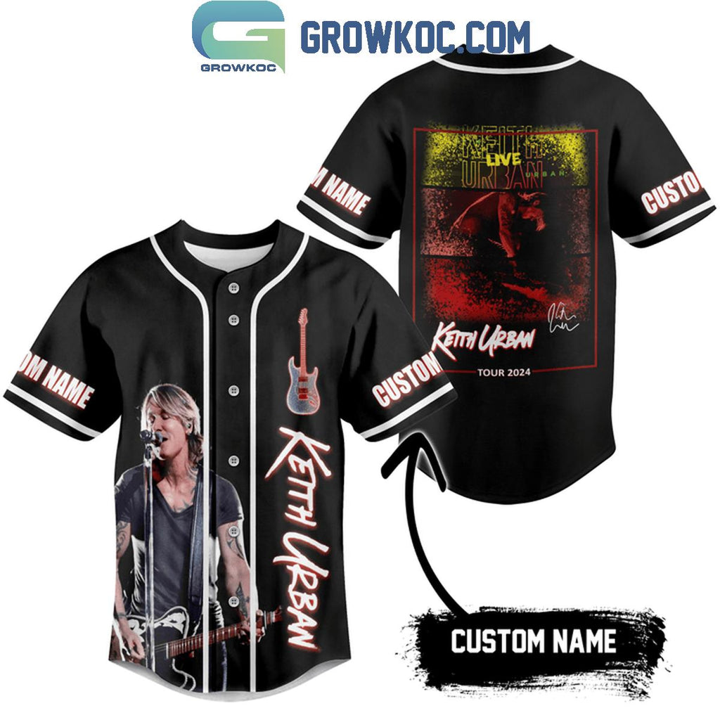 Keith Urban Tour 2024 Personalized Baseball Jersey