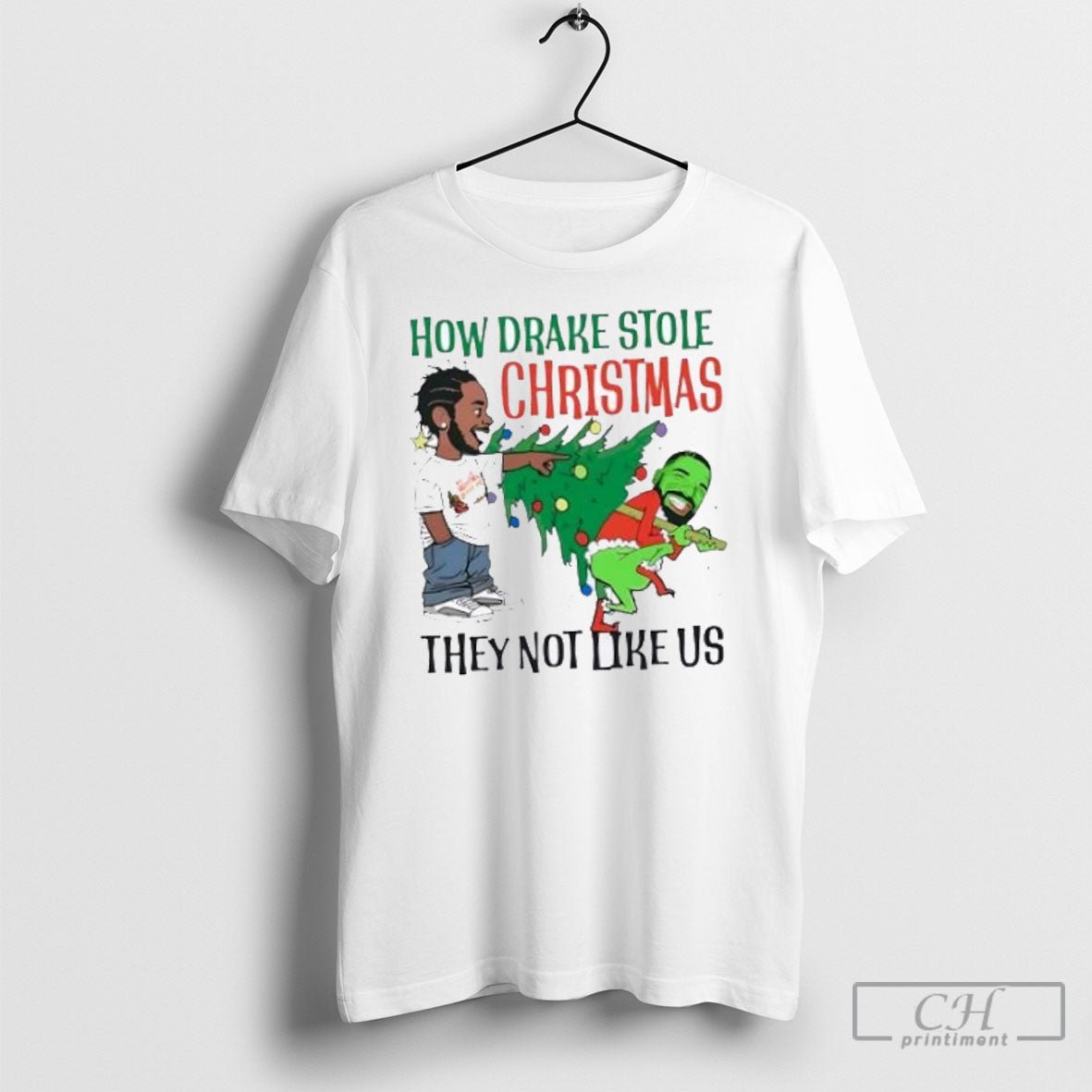 Kendrick Lamar How Drake Stole Christmas They Not Like Us T-Shirts, Hoodie, Sweatshirt | InkRitualCo.com