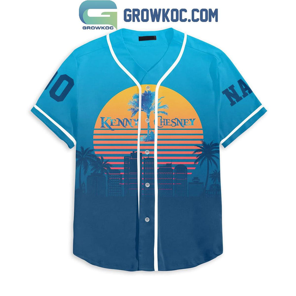 Kenny Chesney No Shoes Nation Cowboy Personalized Baseball Jersey