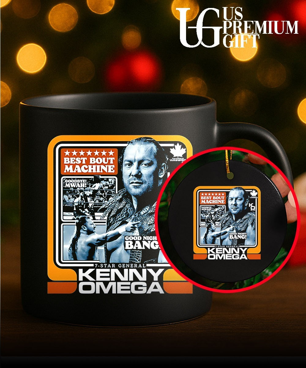Kenny Omega AEW Wrestling Best Bout Machine 7-Star General Goodbye Mwah Bang shirt