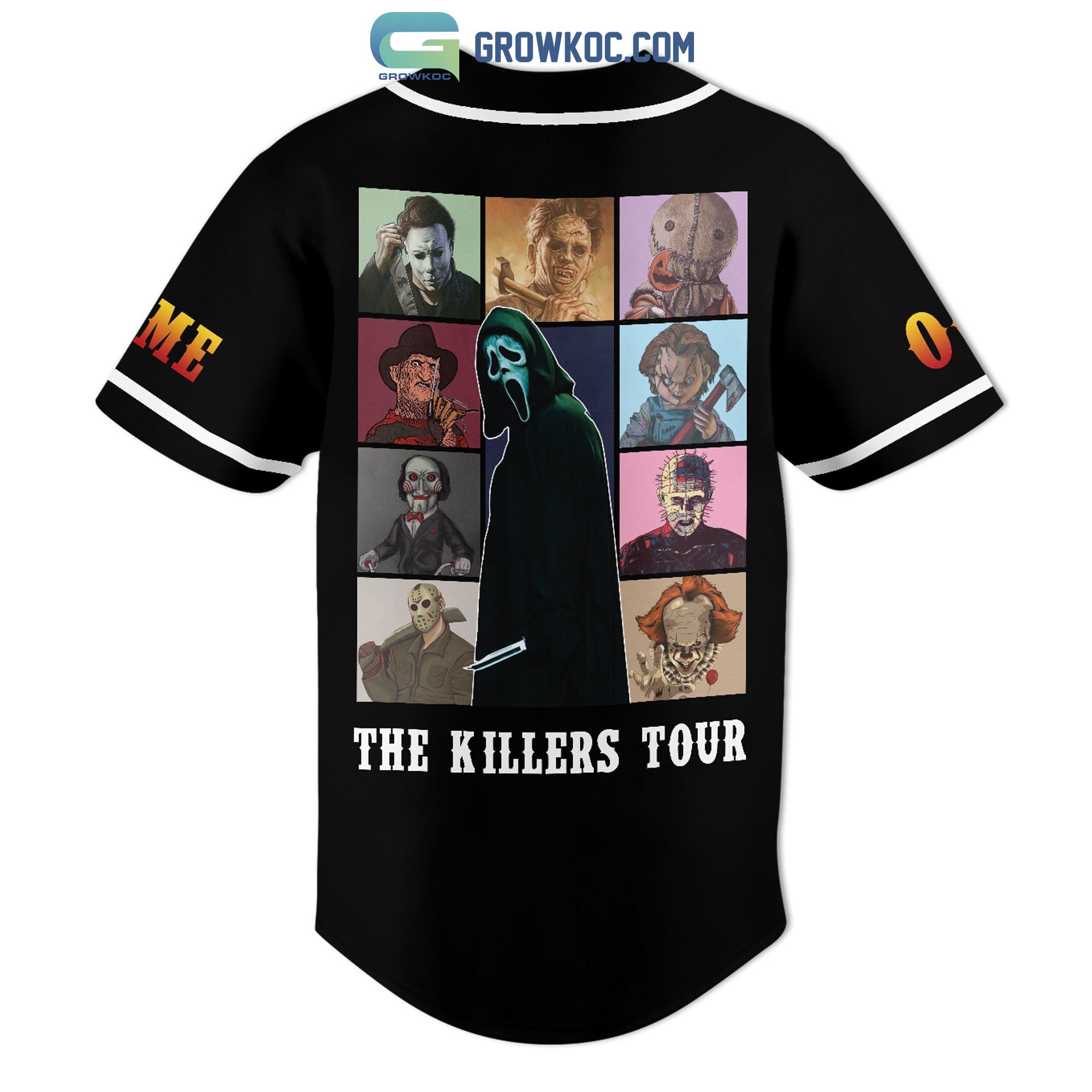 Killers Club The Killers Tour Serial Movie Fan Halloween Horror Personalized Baseball Jersey