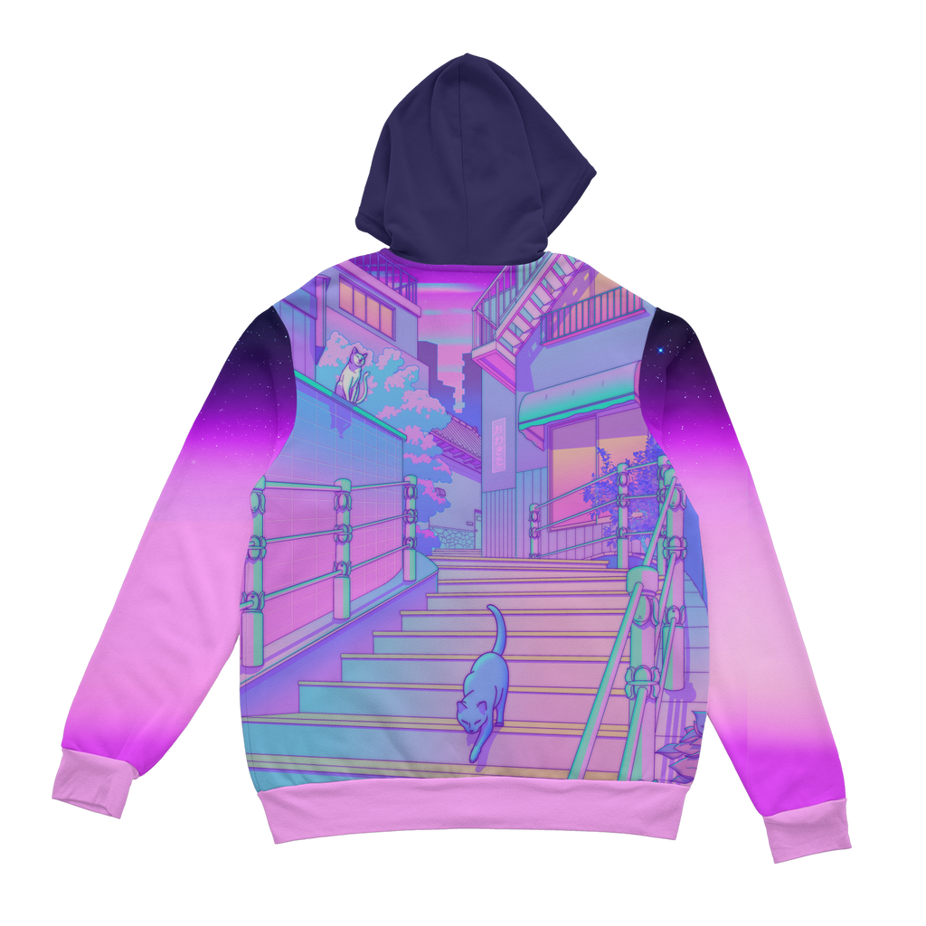 Kitty Town Zip Up Hoodie