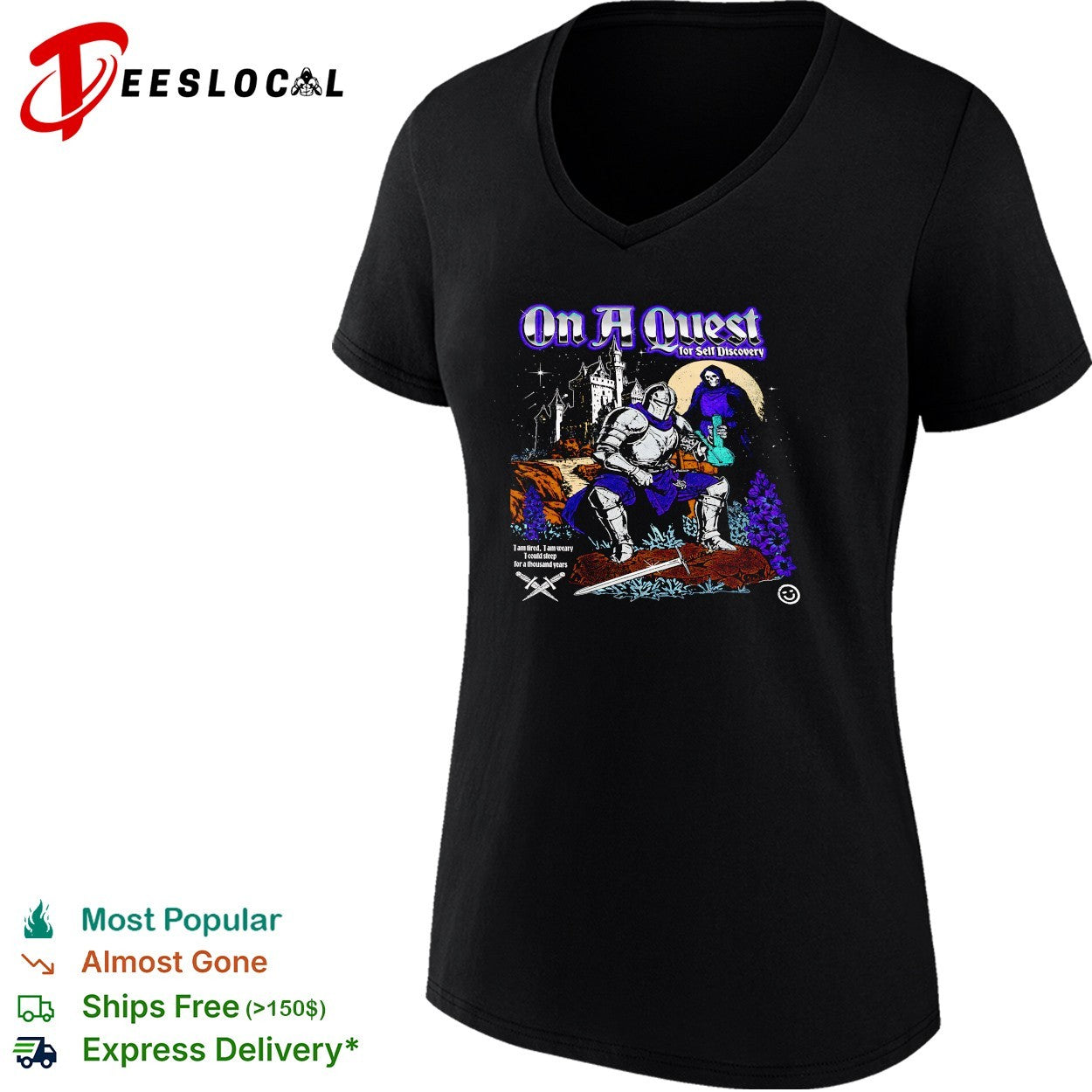 Knight on a quest for self discovery shirt
