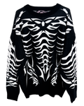 Exoskeleton Black Knit Sweatshirt
