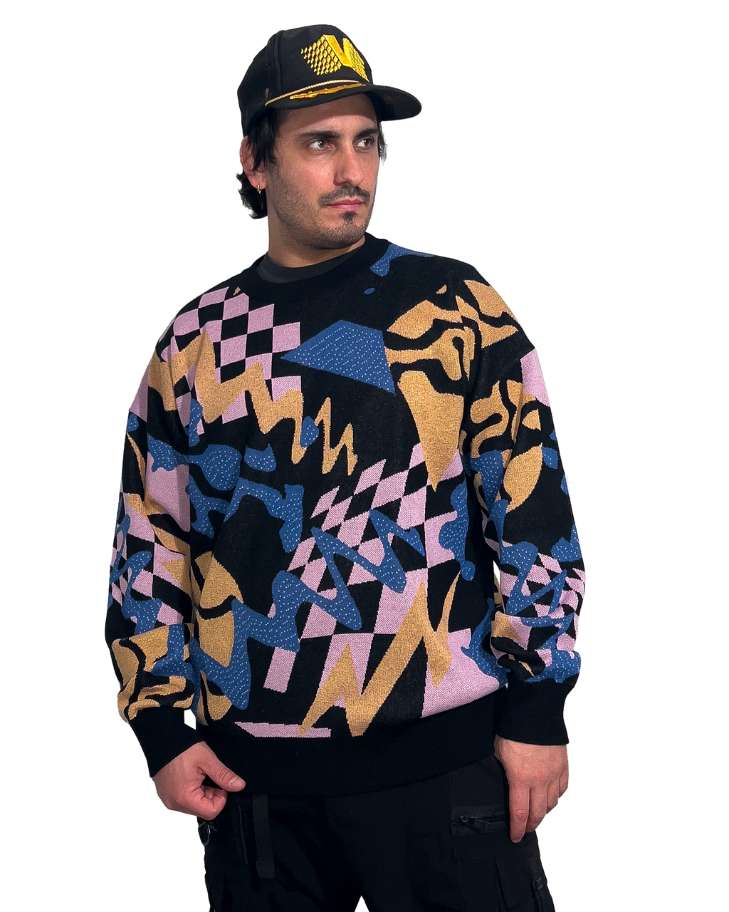 Into The Abstract Knit Sweatshirt