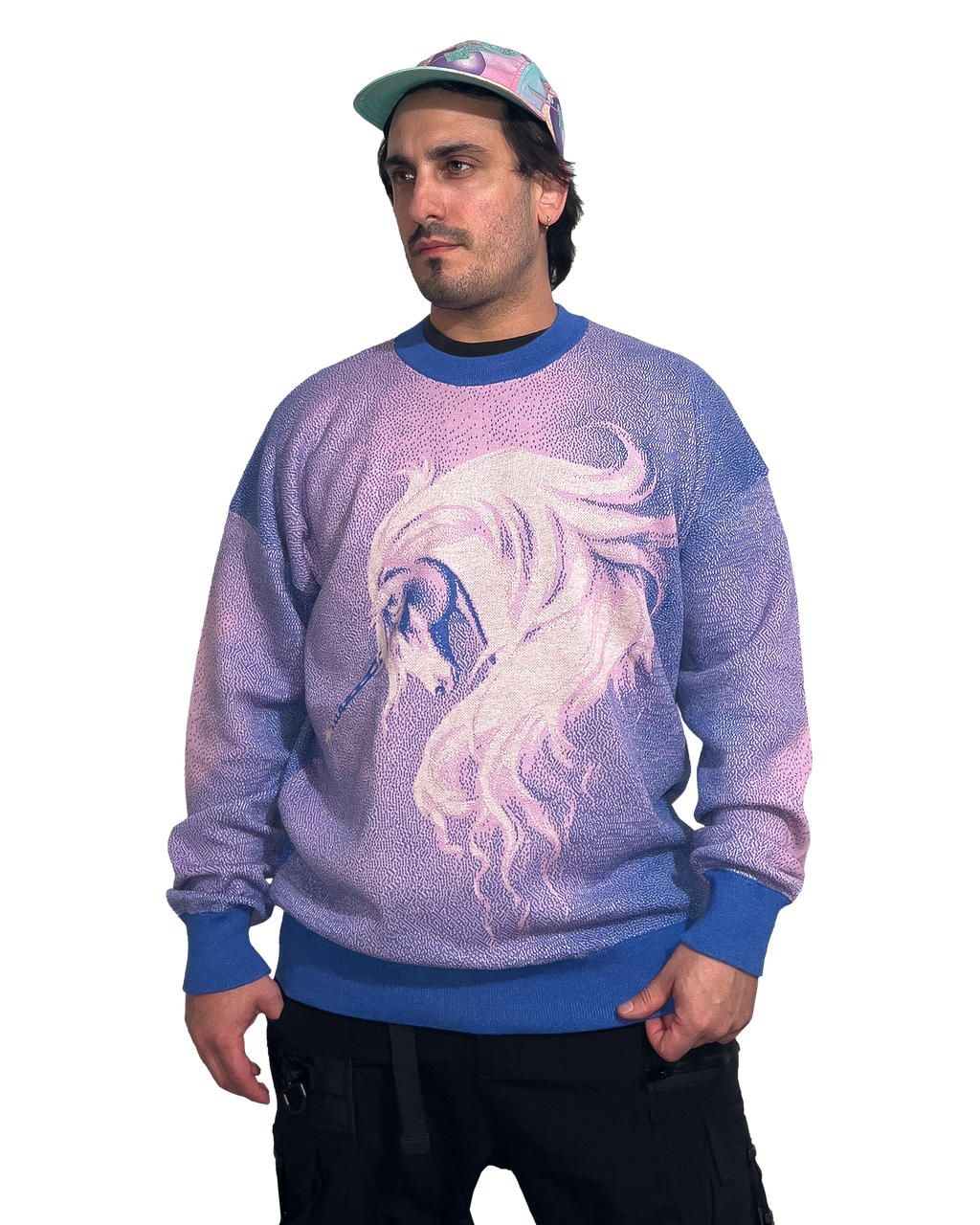 Lavender Mist Knit Sweatshirt