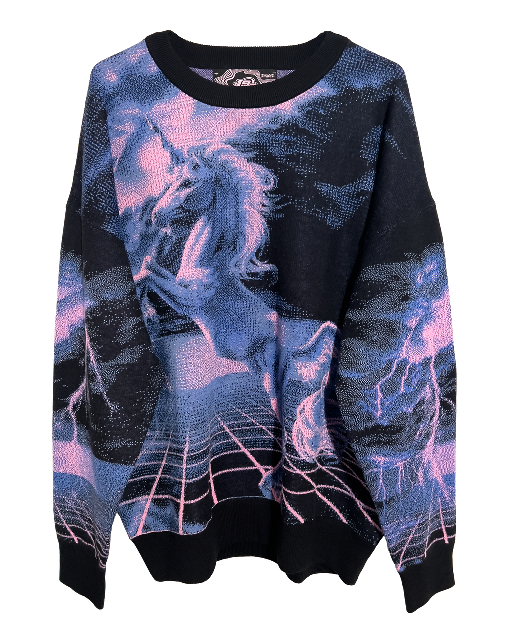 White Lightning Knit Sweatshirt