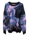 White Lightning Knit Sweatshirt