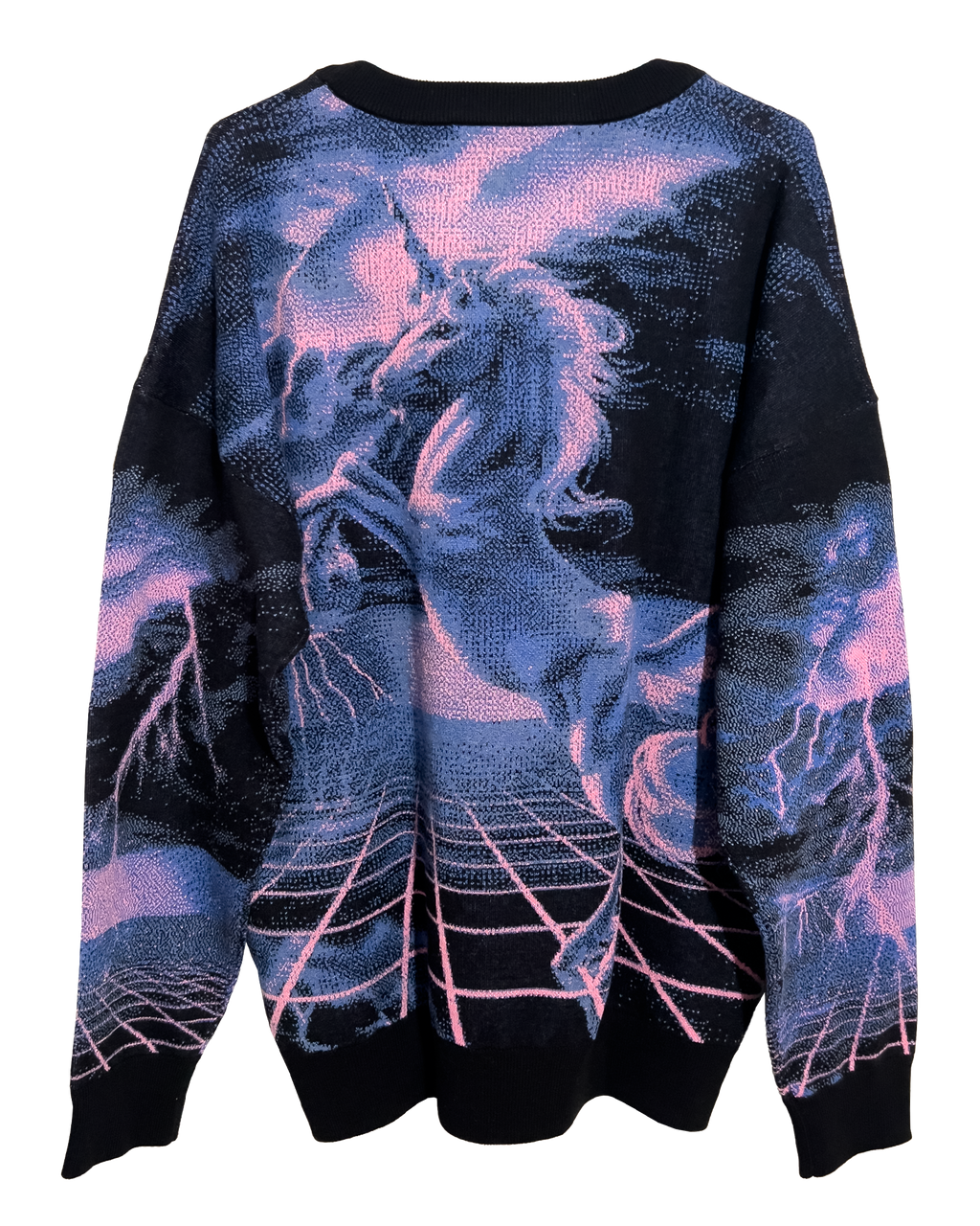 White Lightning Knit Sweatshirt