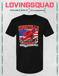 Knoxville Iowa Fire Department Racing American flag T-shirt