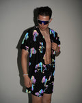 Kooky Chronicles Rainbow Reflective Baseball Jersey