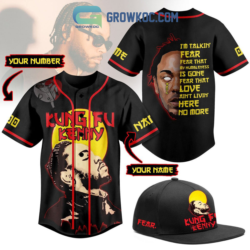 Kung Fu Kenny Personalized Baseball Jersey