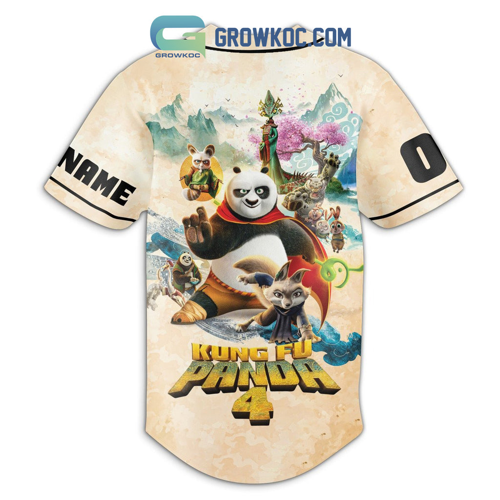 Kung Fu Panda 4 Love Personalized Baseball Jersey
