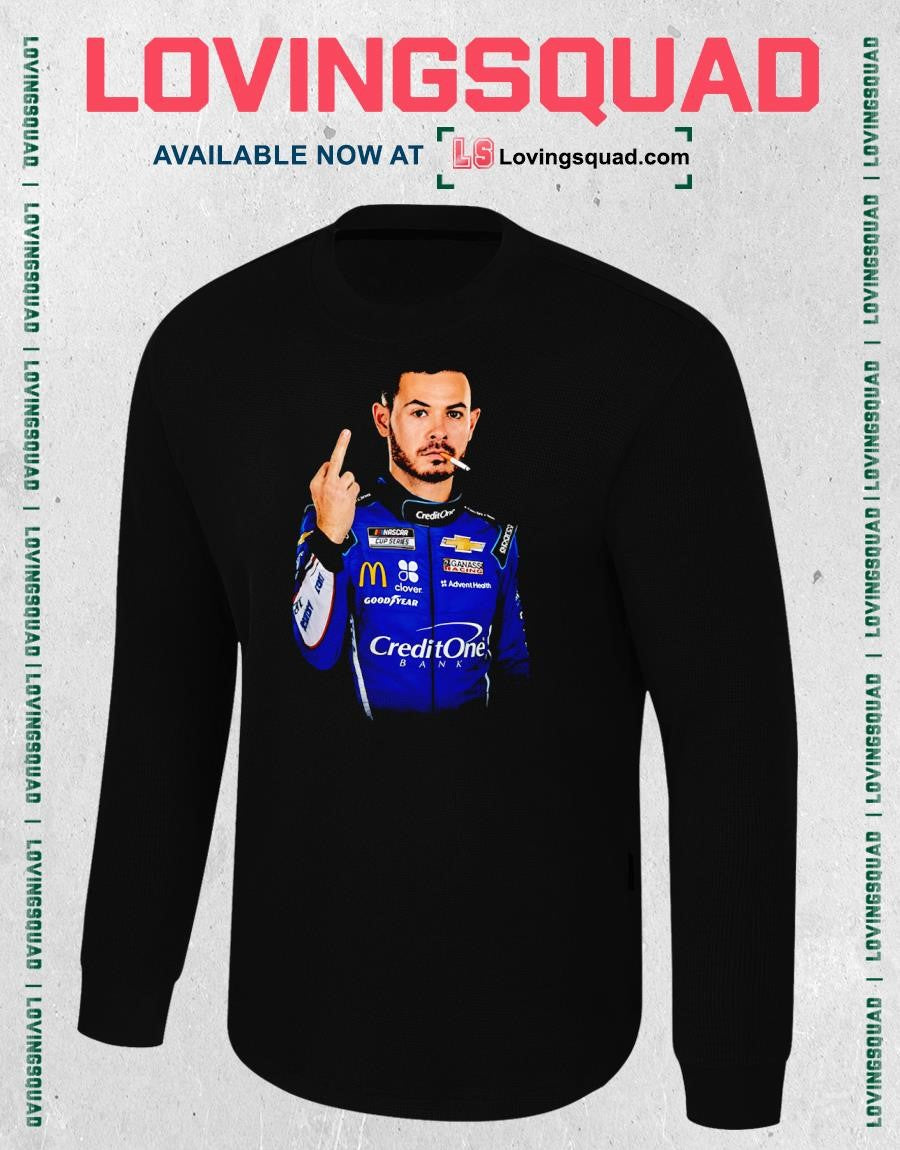 Kyle Larson Smoking Middle Finger T-shirt