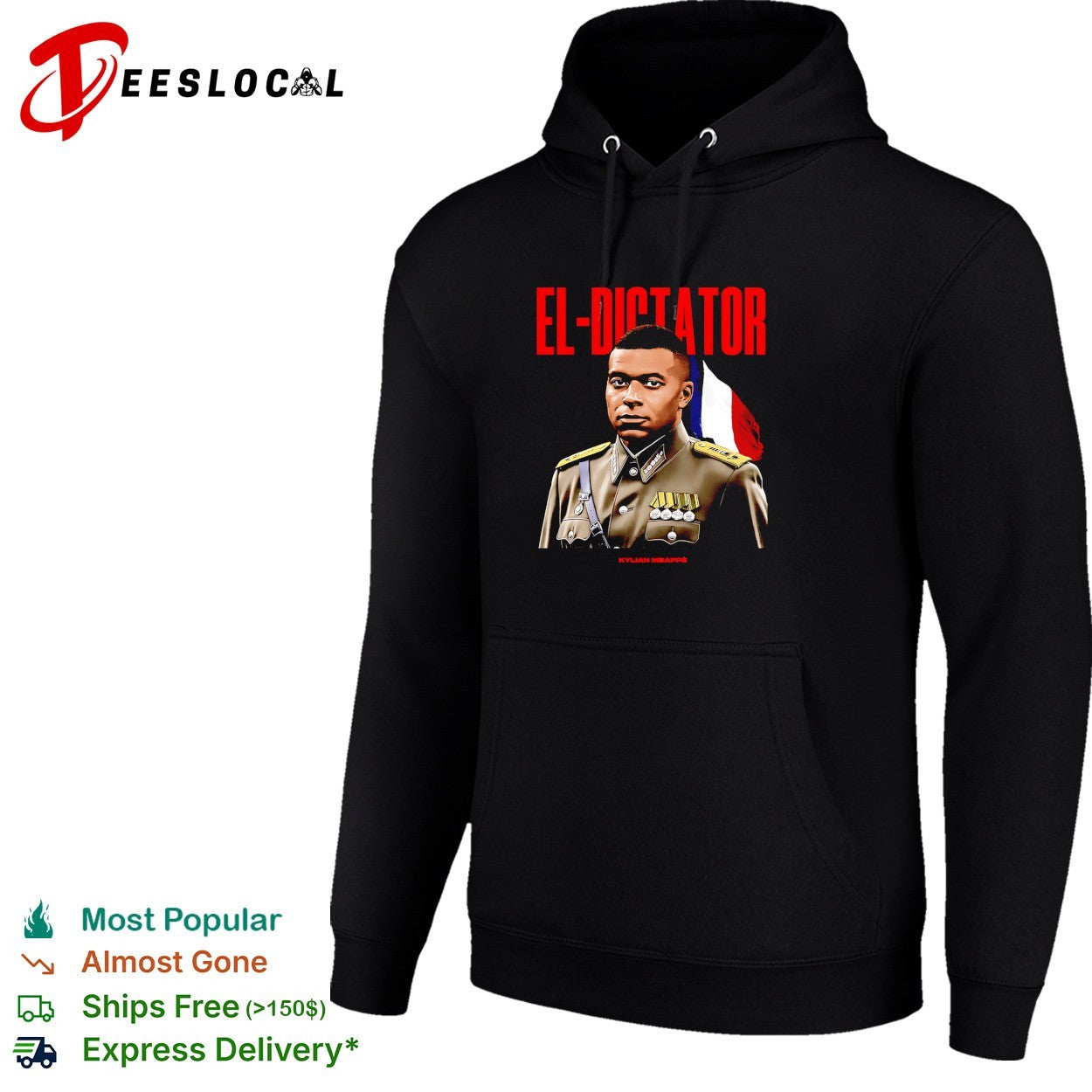 Kylian Mbappe x El Dictator military France shirt