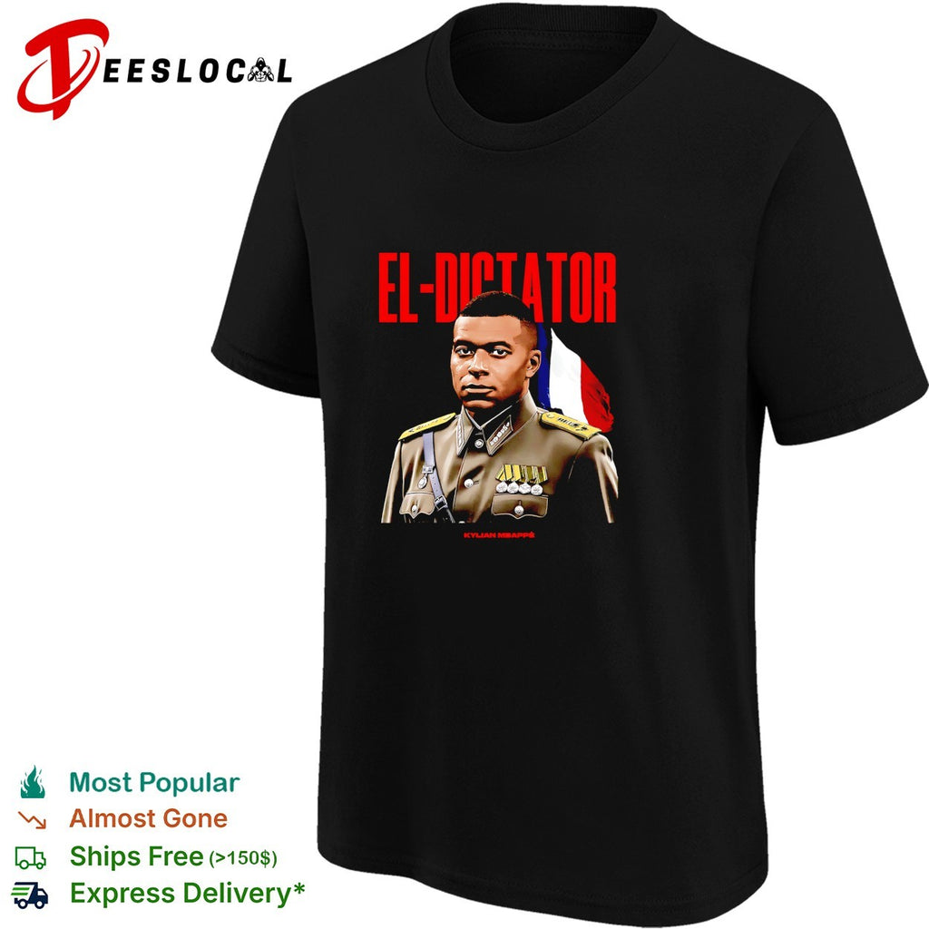 Kylian Mbappe x El Dictator military France shirt