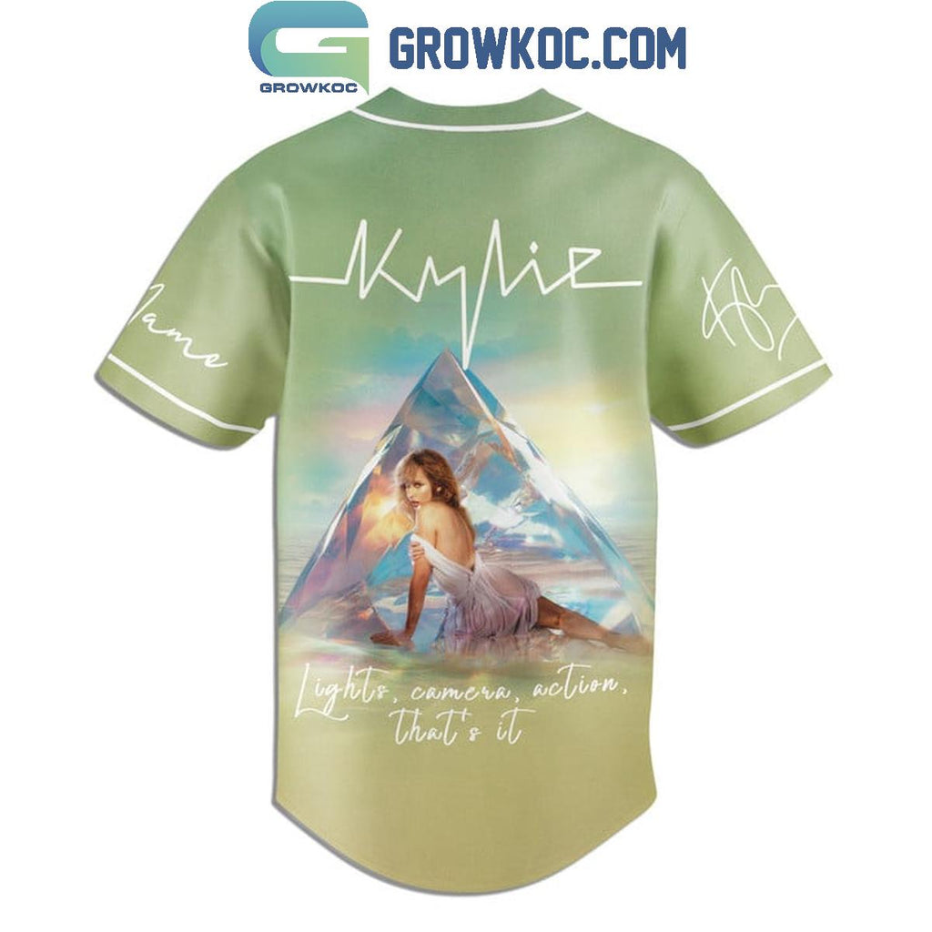 Kylie Minogue Lights Camera Action That’s It Personalized Baseball Jersey