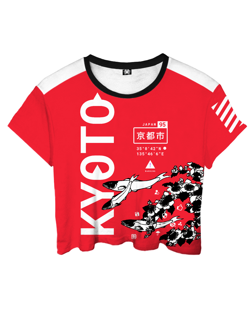 Kyoto Koi Crop Top