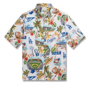 LA Dodgers Coconut Tree Hawaiian Shirt, Dodgers Hawaiian Shirt