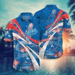 LA Dodgers Hawaiian Shirt Gift For Baseball Coach