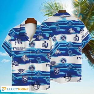 LA Dodgers Hawaiian Shirt MLB 3D Print Gift For Men