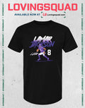 Lamar Jackson Name & Number Pose Signature T-Shirt