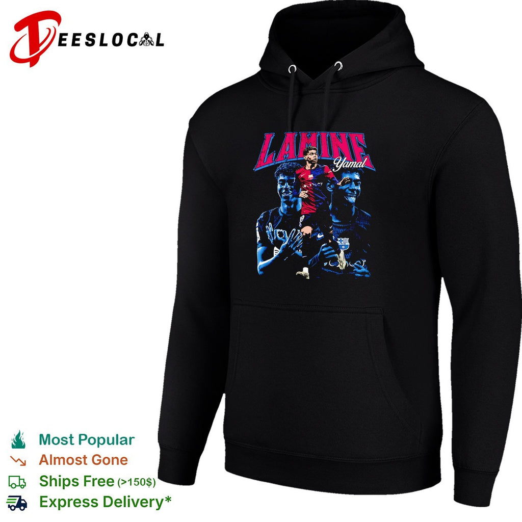 Lamine Yamal Barcelona portrait shirt