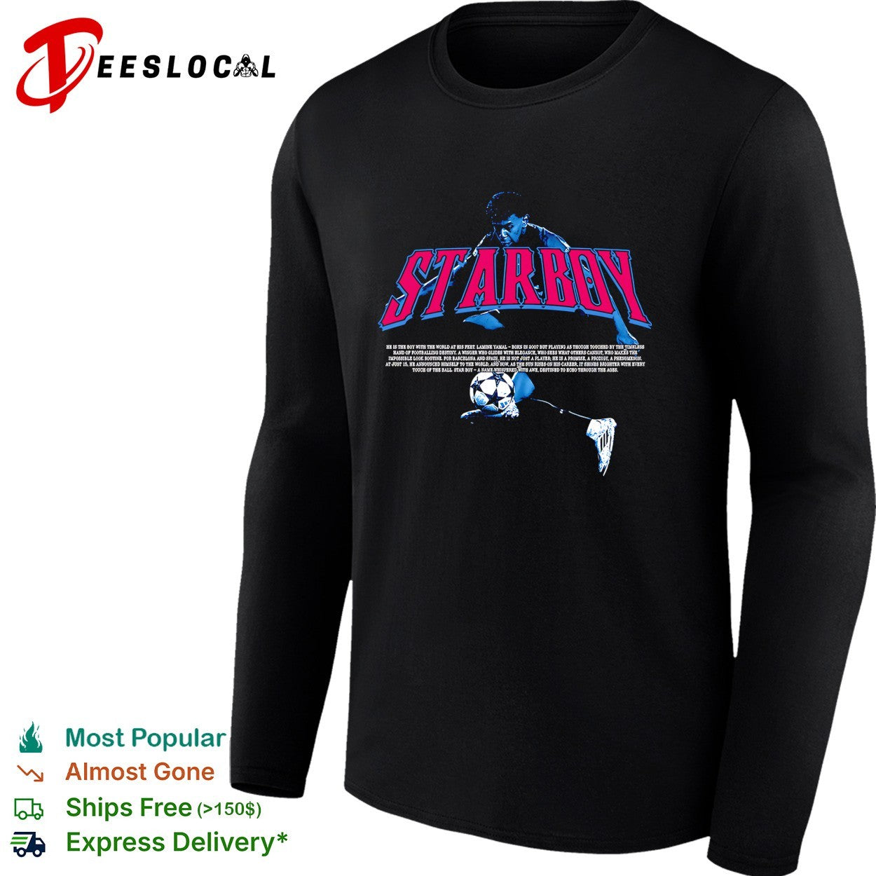 Lamine Yamal Barcelona starboy shirt