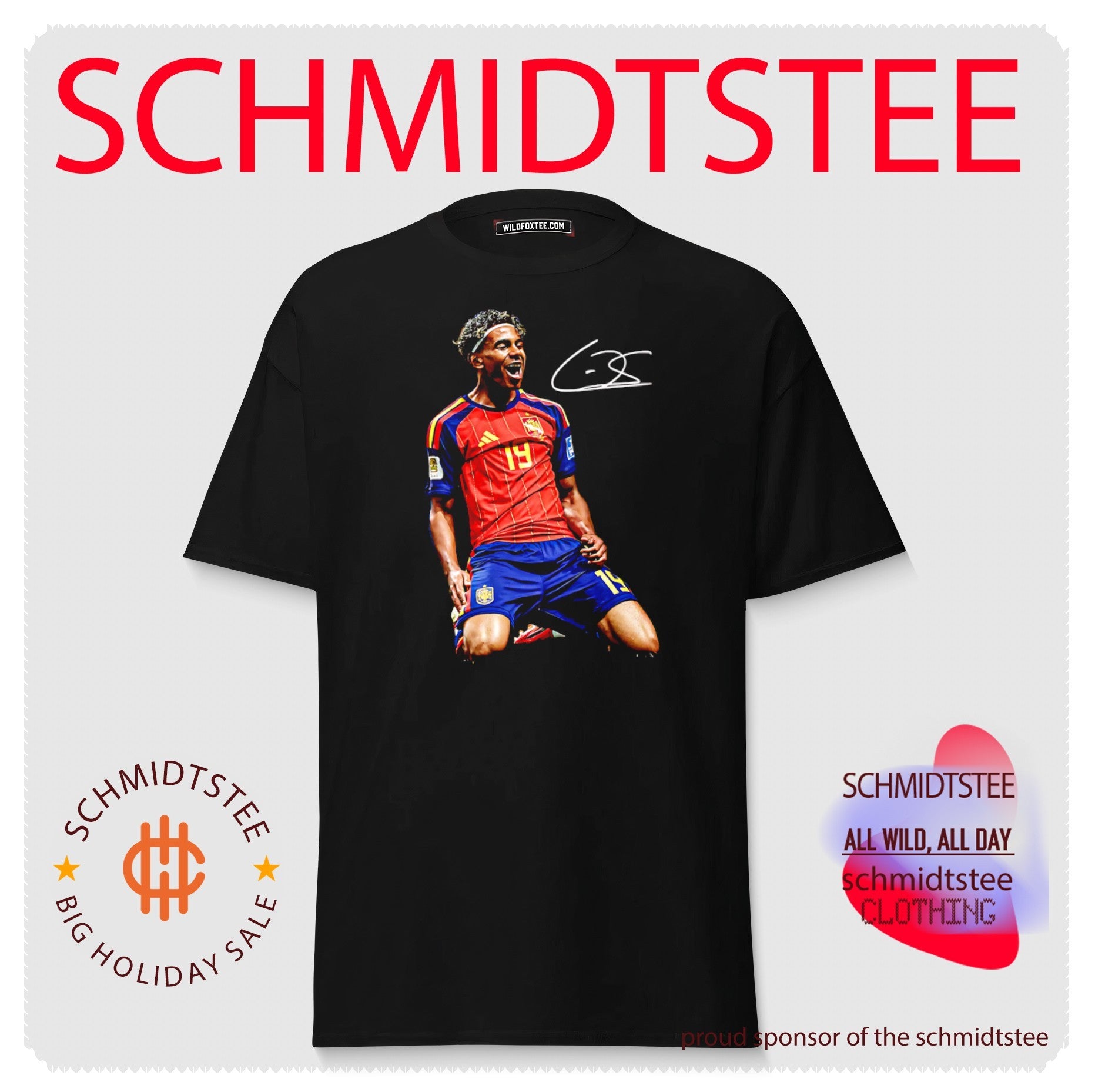Lamine Yamal Spain National Football Team Celebration shirt