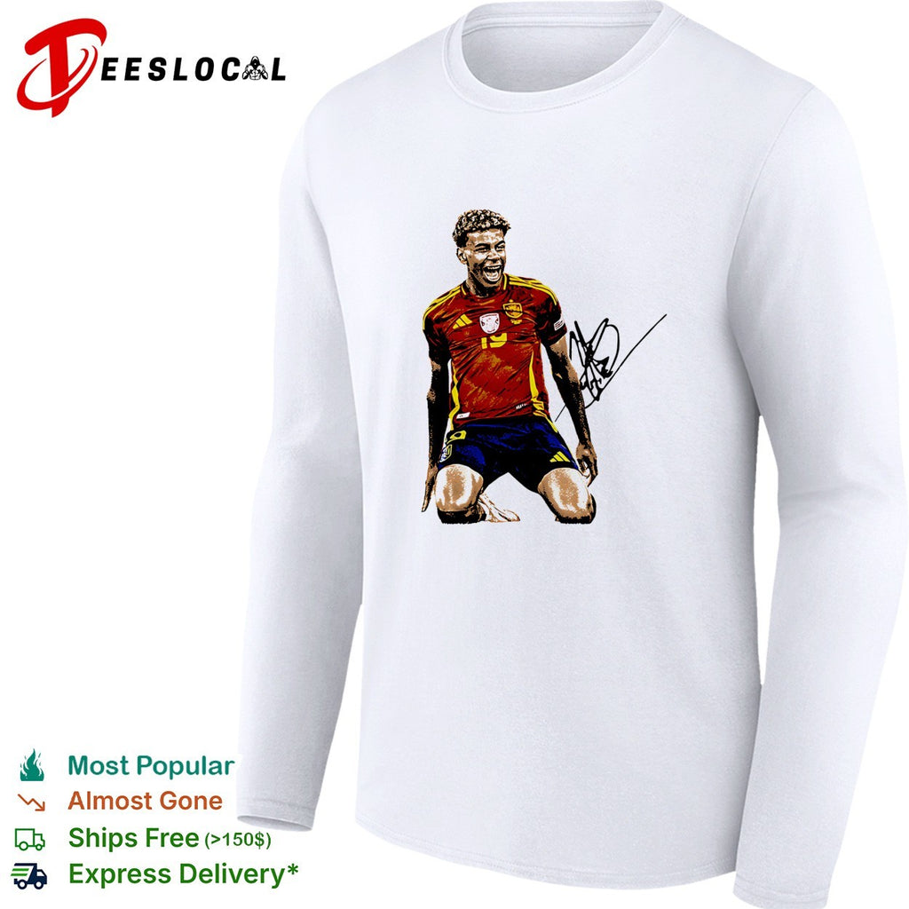 Lamine Yamal Spain signature shirt