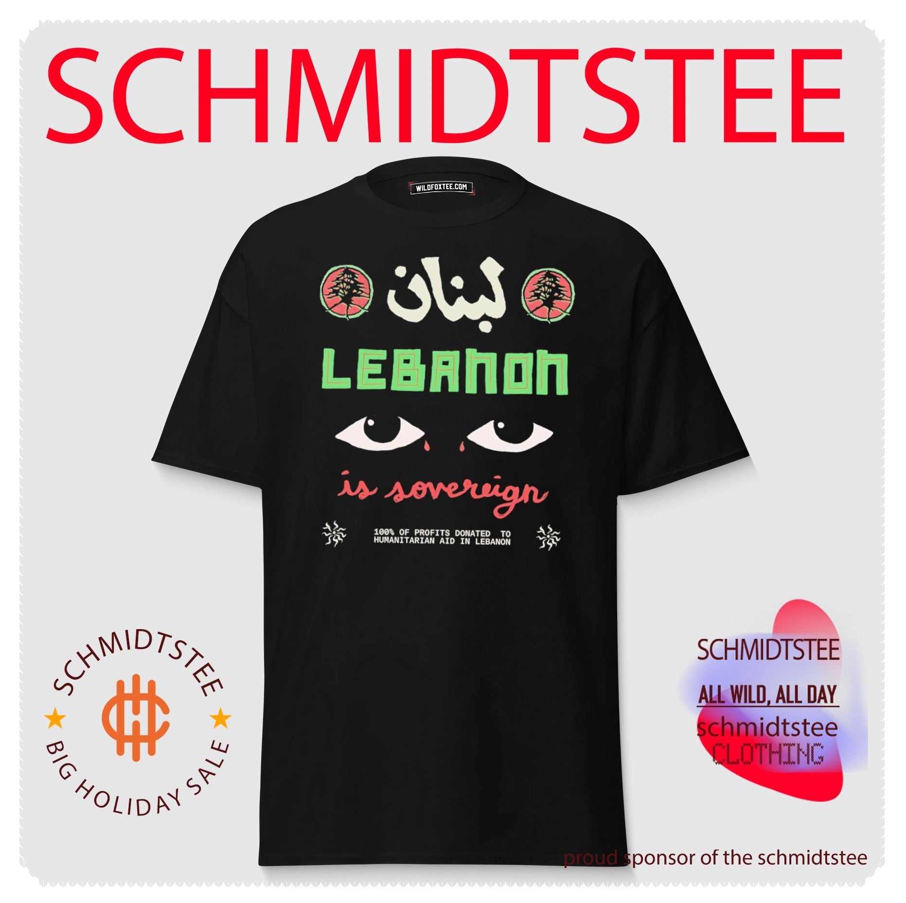 Lebanon in Sovereign 100% of profits donated to humanitarian aid in Lebanon shirt
