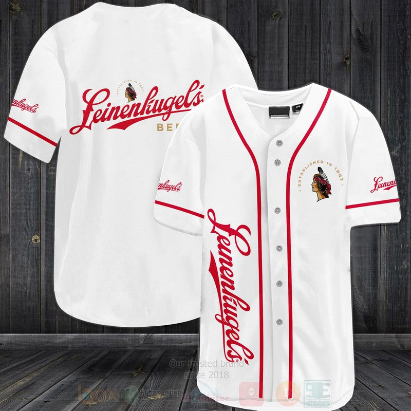 FASHION Leinenkugels Baseball Jerseys Botton Shirt