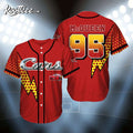 Lightning McQueen Cars Custom Name Baseball Jersey