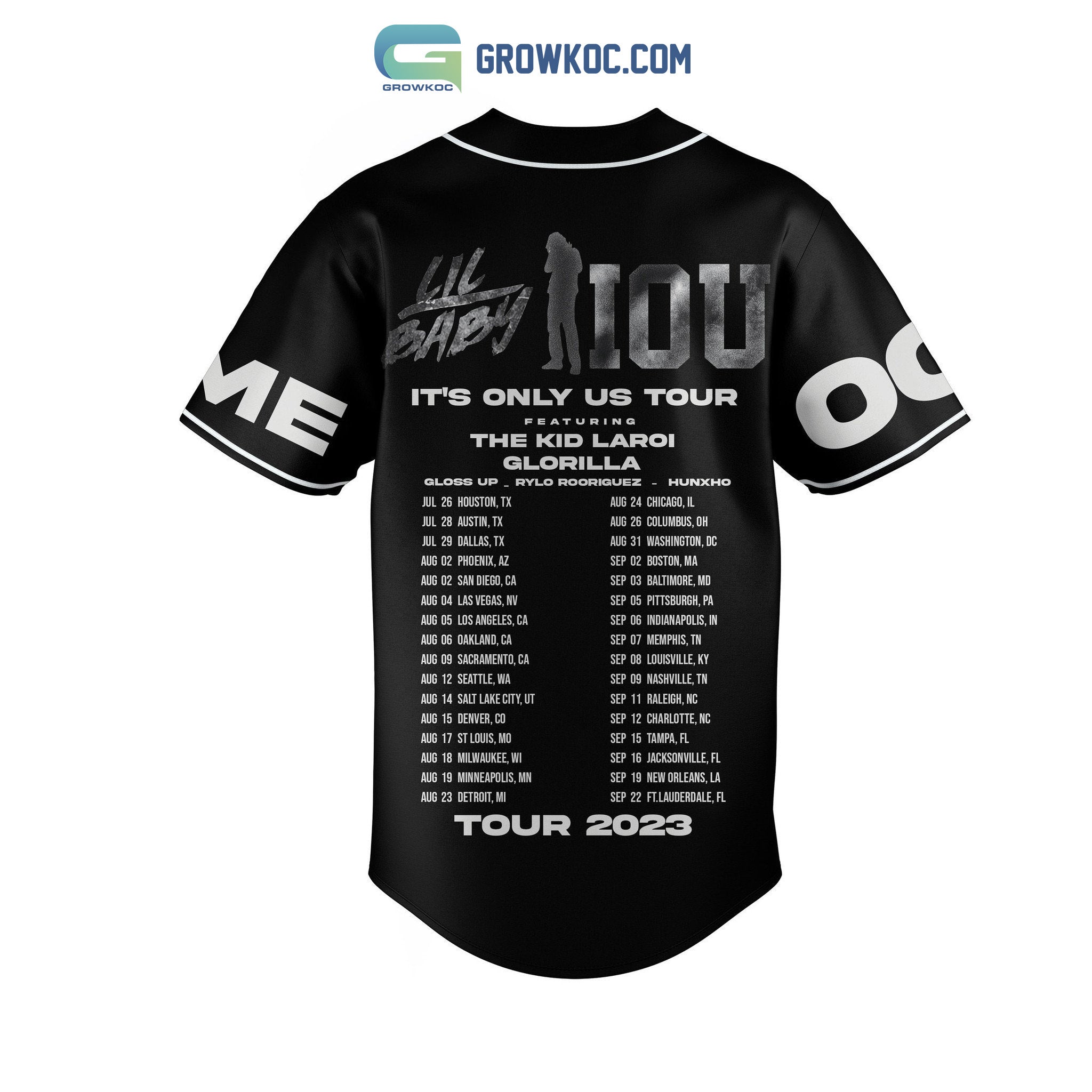 Lil Baby IOS It’s Only Us Tour 2023 Personalized Baseball Jersey