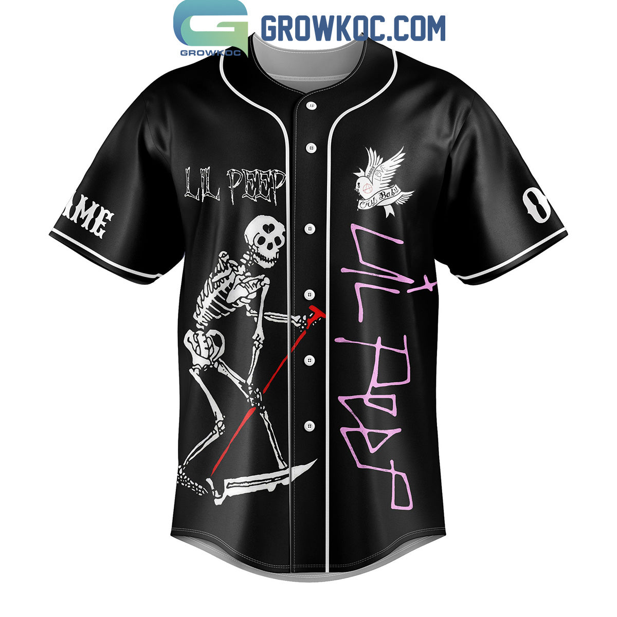 Lil Peep Everybody Everything Personalized Baseball Jersey