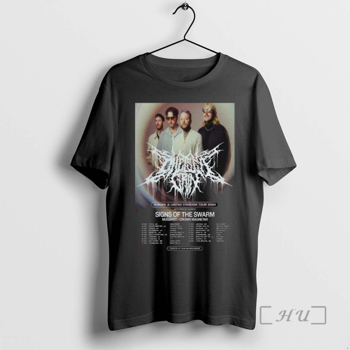 Limited Edition Chelsea Grin Signs Of The Swarm Tour Dec 2025 T-Shirts, Hoodie, Sweatshirt | InkRitualCo.com