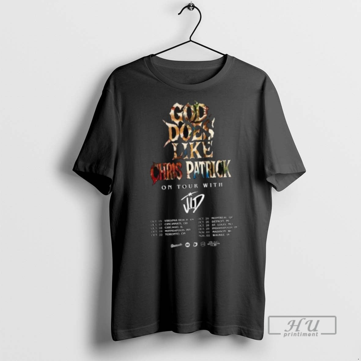 Limited Edition Chris Patrick God Does Like Chris Patrick On Tour With Jid North American T-Shirts, Hoodie, Sweatshirt