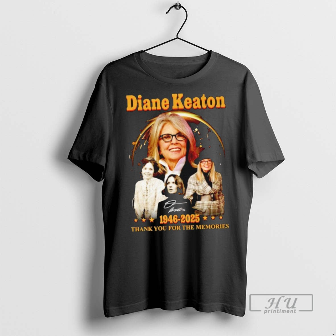 Limited Edition Diane Keaton 1946 2025 Thank You For The Memories Signature Graphic T-Shirts, Hoodie, Sweatshirt