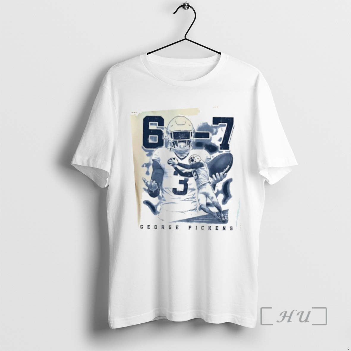 Limited Edition George Pickens Dallas Cowboys 6 7 Retro T-Shirts, Hoodie, Sweatshirt | InkRitualCo.com