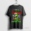 Limited Edition Grinch Santa I Work At Michaels Its Fine Everything Is Fine Christmas Lights T-Shirts, Hoodie, Sweatshirt