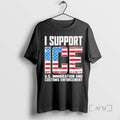 Limited Edition I Support Ice Us Immigration And Customs Enforcement T-Shirts, Hoodie, Sweatshirt | InkRitualCo.com
