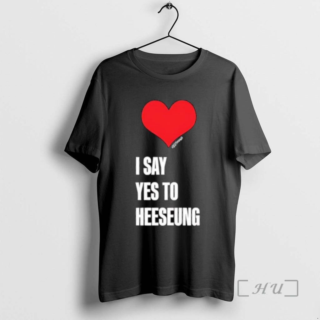 Limited Edition I Say Yes To Heeseung Heart T-Shirts, Hoodie, Sweatshirt | InkRitualCo.com