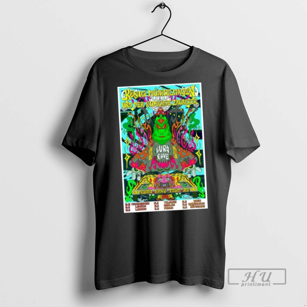 Limited Edition King Gizzard And Lizard Wizard Konig Muskelmagen Und Der Eidechse Zayberer Euro Rave T-Shirts, Hoodie,...