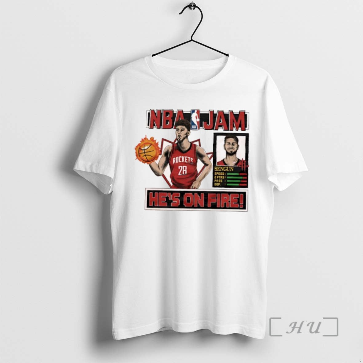 Limited Edition Nba Jam Rockets Alperen Sengun Hes On Fire T-Shirts, Hoodie, Sweatshirt | InkRitualCo.com