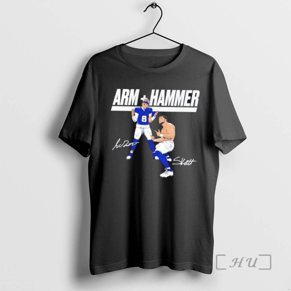 Limited Edition New York Giants Jaxson Dart And Cam Skattebo Arm Hammer Signatures T-Shirts, Hoodie, Sweatshirt