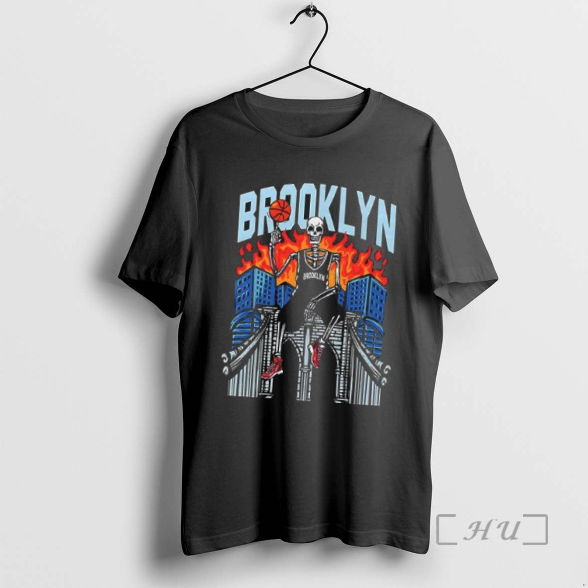 Limited Edition Nice Brooklyn Basketball Skeleton City Fire T-Shirts, Hoodie, Sweatshirt | InkRitualCo.com