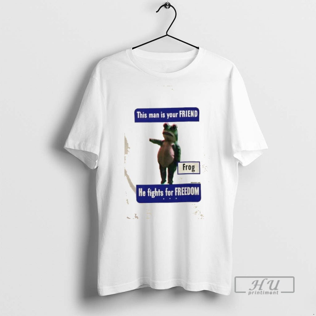 Limited Edition Portland Frog Anti Ice This Man Is Your Friend He Fights For Freedom T-Shirts, Hoodie, Sweatshirt