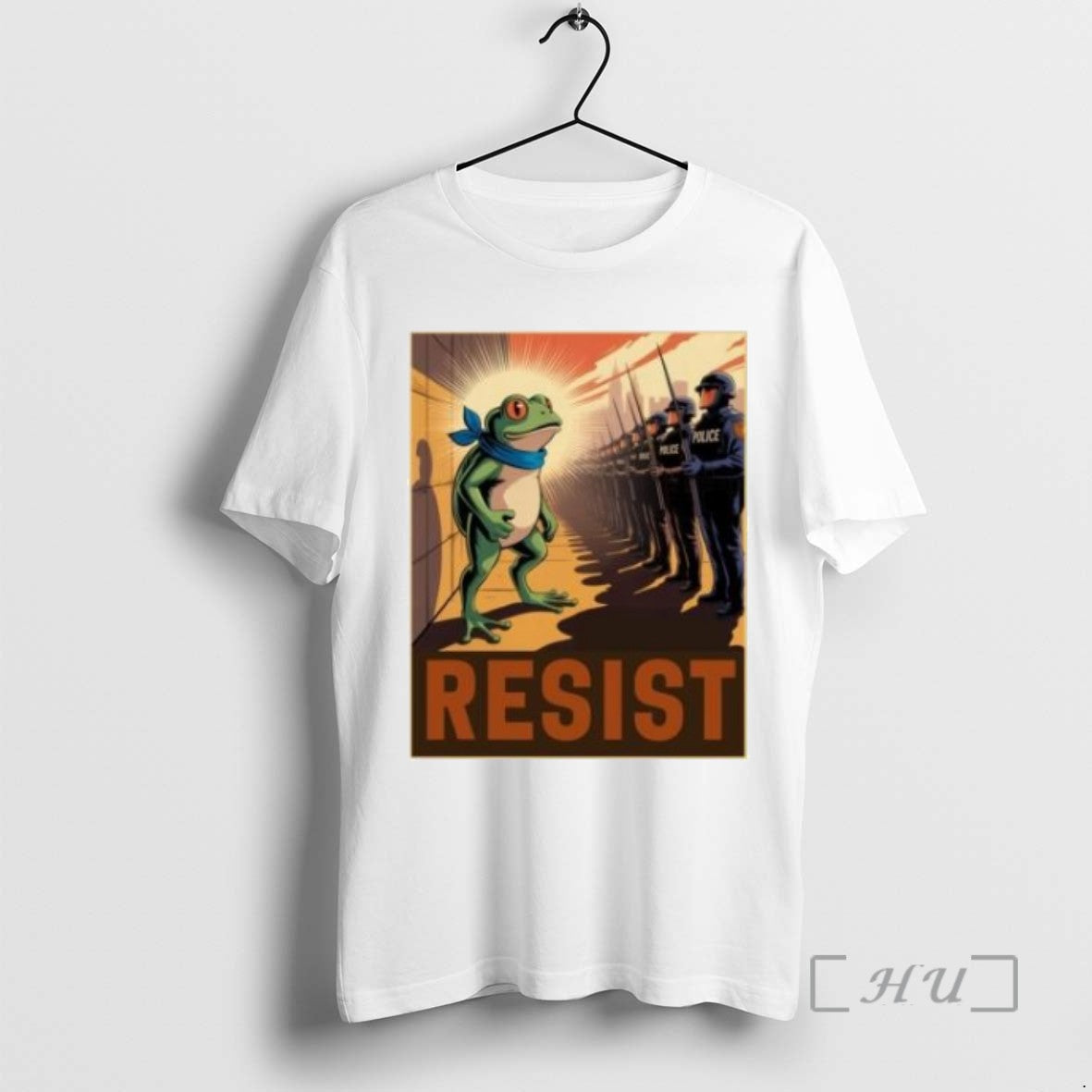 Limited Edition Resist Police Portland Frog Protest Vintage T-Shirts, Hoodie, Sweatshirt | InkRitualCo.com