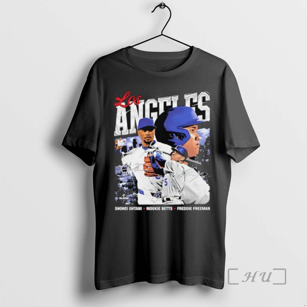 Limited Edition Shohei Ohtani Mookie Betts Freddie Freeman Los Angeles D Trio Wht T Shirts Hoodie, Sweatshirt